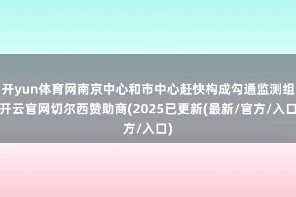 开yun体育网南京中心和市中心赶快构成勾通监测组-开云官网切尔西赞助商(2025已更新(最新/官方/入口)