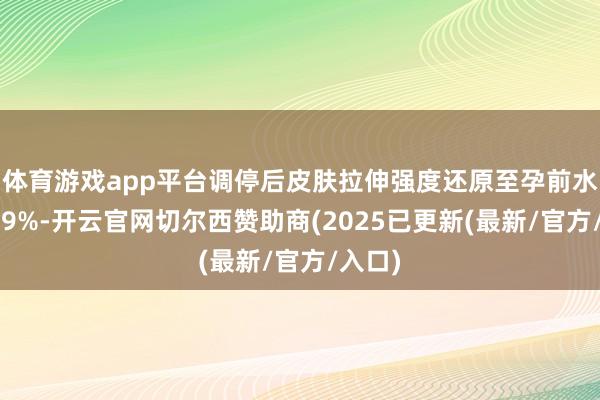 体育游戏app平台调停后皮肤拉伸强度还原至孕前水平的89%-开云官网切尔西赞助商(2025已更新(最新/官方/入口)