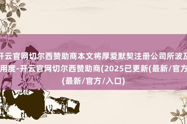开云官网切尔西赞助商本文将厚爱默契注册公司所波及的各项用度-开云官网切尔西赞助商(2025已更新(最新/官方/入口)